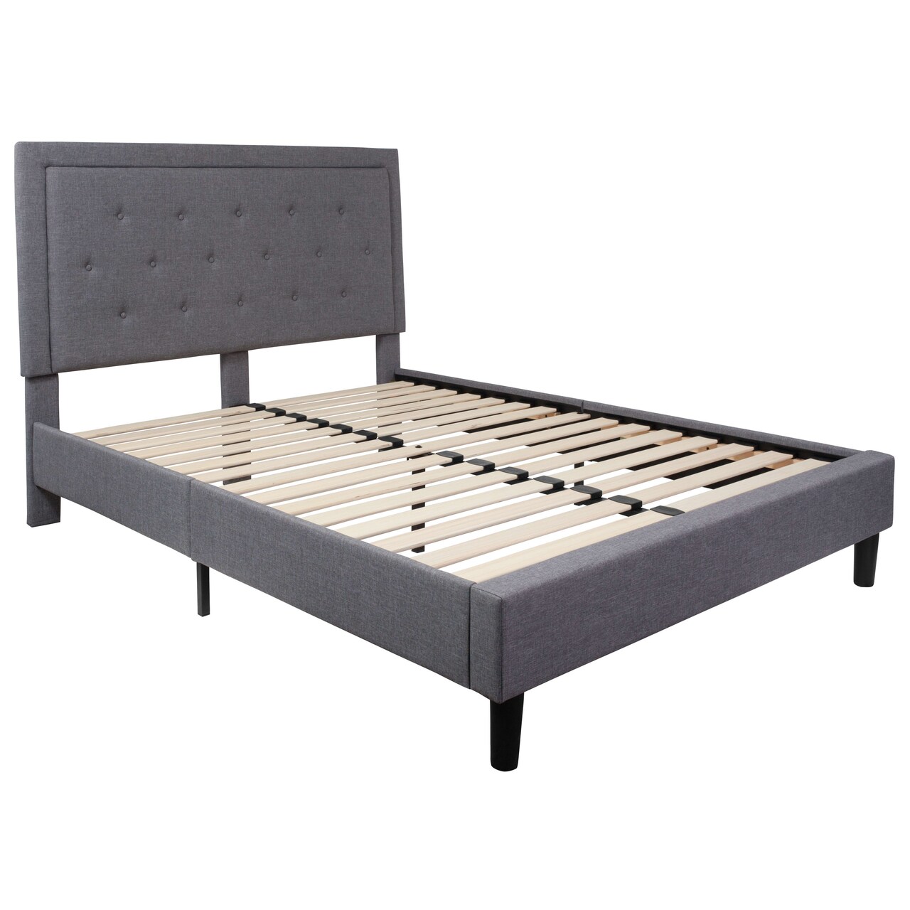 Merrick Lane Mallory Platform Bed Tufted Upholstered Platform Bed